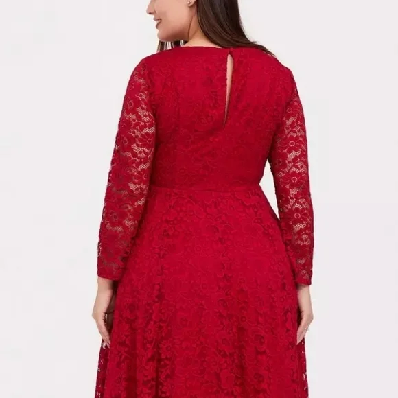 Torrid Mini Lace Skater Dress - Picture 4 of 5